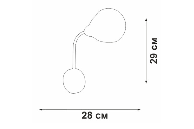 Светильник настенный VITALUCE V4862-7/1A 3 кв.м, E14