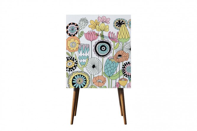 Изображение товара Комод Berber 70x120x45 см из ЛДСП для спальни и гостиной