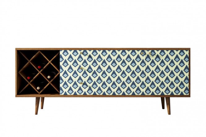 Изображение товара Комод с бутылочницей Berber размеры 180х70х40 см оригинальный дизайн