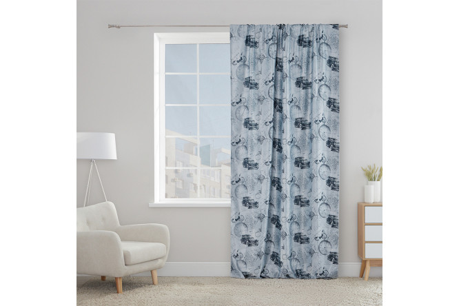 Изображение товара Штора для детской MICASA Della серого цвета 150x275 см