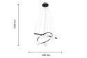 Люстра подвесная LED FAVOURITE Orbium 20.3 кв.м., 60х15х60 см, LED
