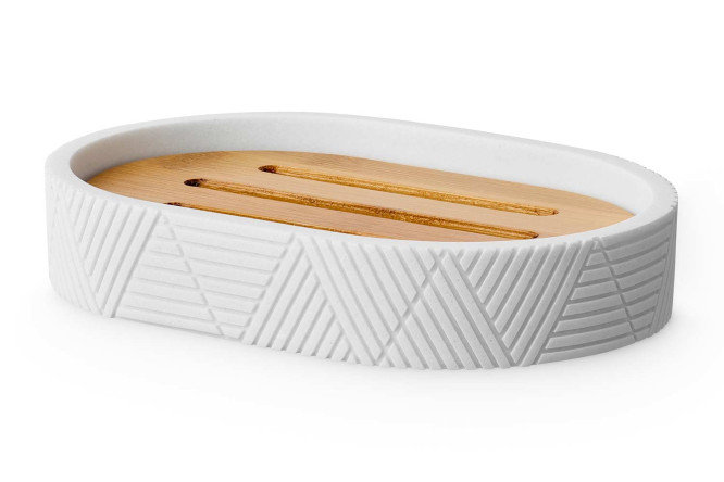 Изображение товара Мыльница Oslo Полирезин для ванной комнаты стильная и практичная