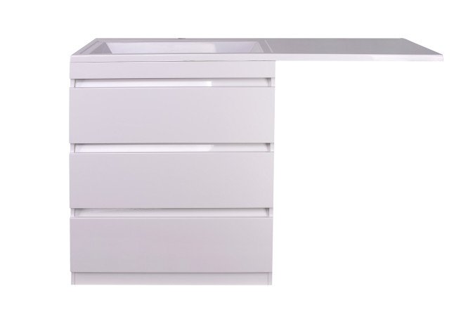 Изображение товара Тумба напольная STYLELINE Даллас 140 Люкс Plus СС-00002221 77 см, цвет каркаса белый, фасада белый