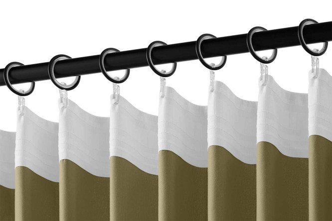 Фото 7 Штора HOFF Цветочный луг 145х300 см, 1 шт., цвет зелёный