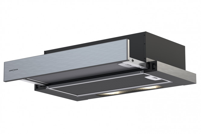 Изображение товара Вытяжка KRONAsteel Kamilla R 600 inox черная, 59х16х46 см для кухни