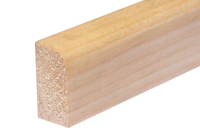 Изображение товара Плинтус из массива берёзы 300х2х4 см натуральный матовый