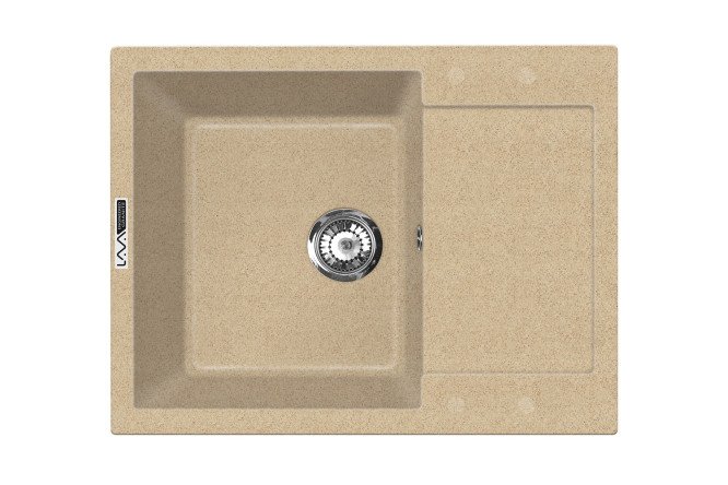 Изображение товара Врезная мойка с крылом LAVA L7.DUN 62х50х20 см из инженерного гранита