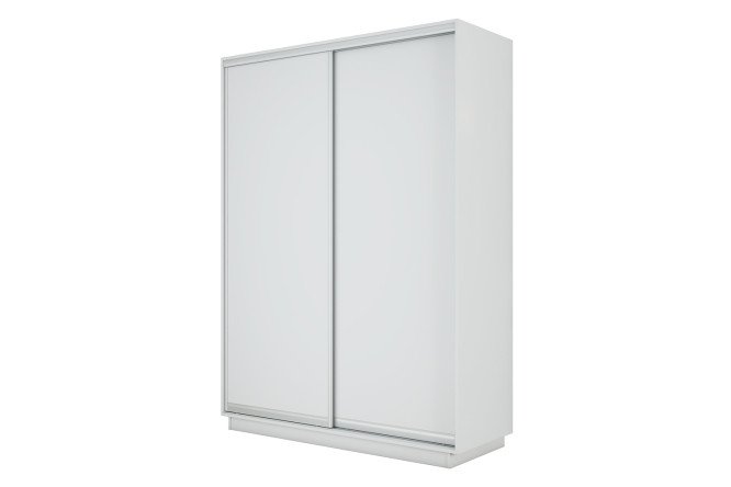 Шкаф-купе 2-дверный Slide-2 120/1 v.2, 120х220х60 см, белый снег/серебро