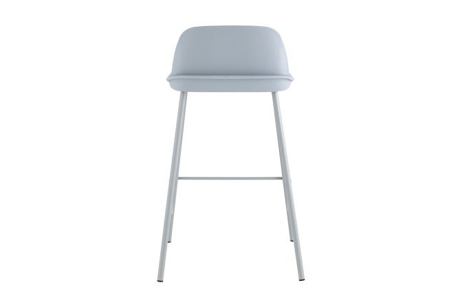 Фото 8 Стул полубарный Stool Group Mist 47х80х47 см, цвет сидушки серо-голубой, ножек серо-голубой