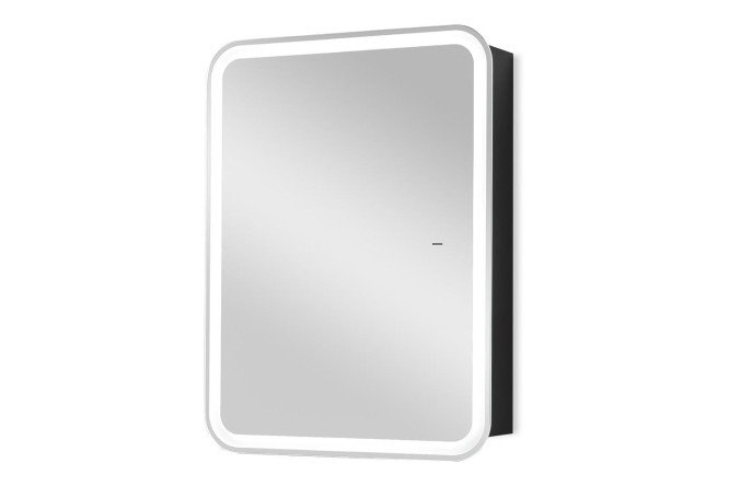 Изображение товара Зеркало-шкаф Фиджи-антрацит Flip 60 ИК LED-MP003042 60х80х14 см