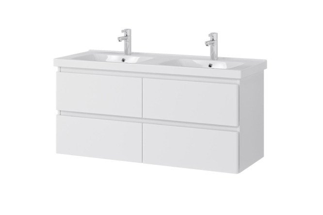 Изображение товара Подвесная тумба Sanstar Риана 125 см с раковиной белая