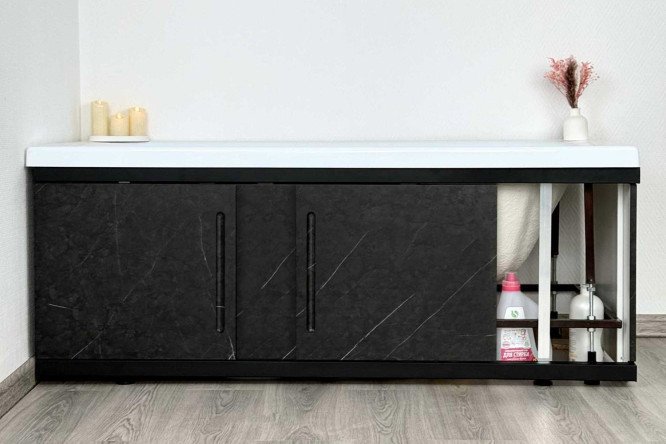 Экран под ванну Alt Black 1,8 ALV1204004 177х53.5 см