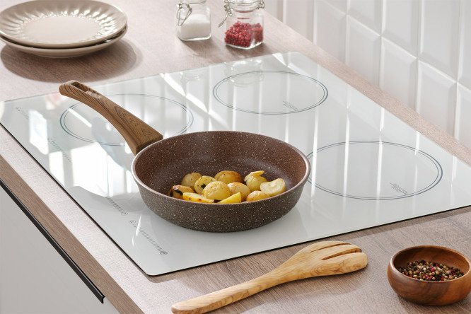 Изображение товара Качественная сковорода BERKRAFT Hazel 22 см без крышки и ручки