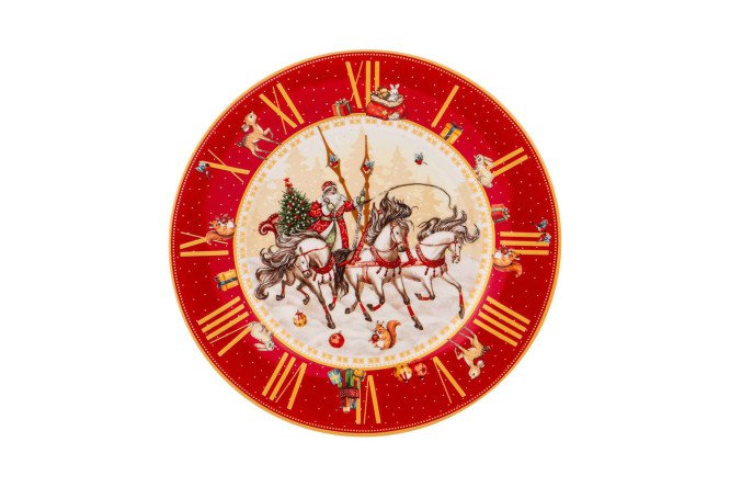 Изображение товара Обеденная тарелка Lefard с Новым годом фарфор 20,5 см мультиколор