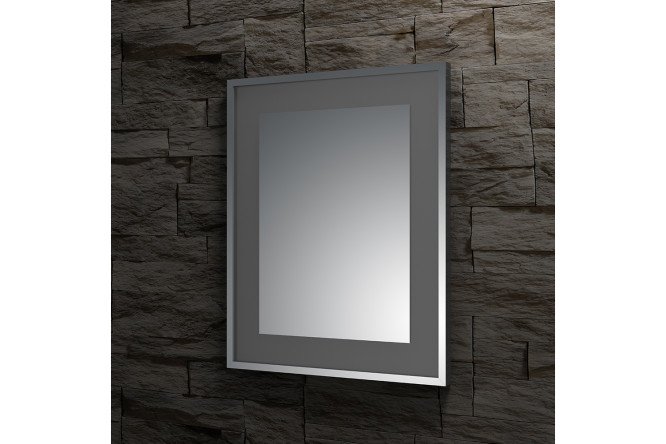 Зеркало настенное в багетной раме EVOFORM Ledside хром со встроенным LED-светильником, BY 2211 90х90 см