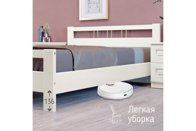 Кровать Эстери 2 цвет слоновая кость 120х200 см