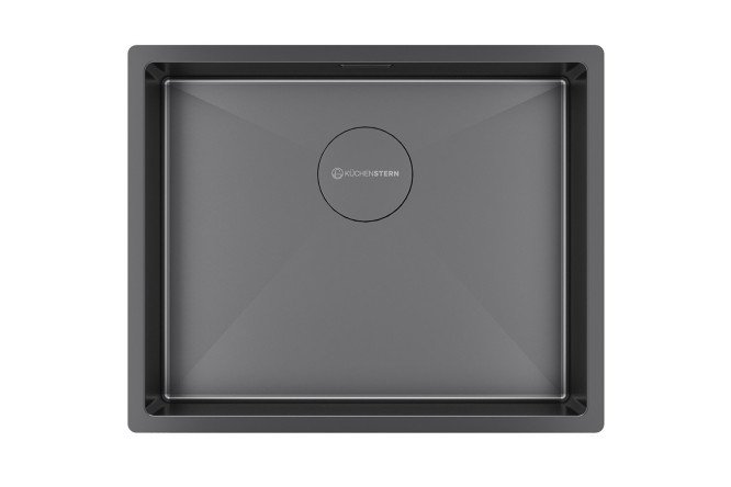 Мойка врезная KuchenSTERN AISI 304 R10 KRAFT 60 502GM50 54х44х20 см