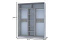 Шкаф-купе Home 180х229,5 см, светлый Atelier