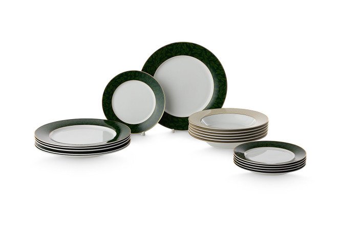 Изображение товара Обеденный сервиз EVIO Spruce Decoration 18 предметов фарфор для 6 персон