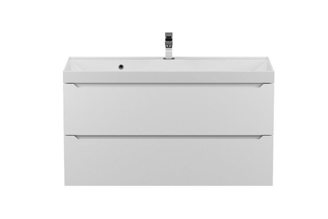 Изображение товара Тумба для ванной Tanos 100 см с белым матовым фасадом