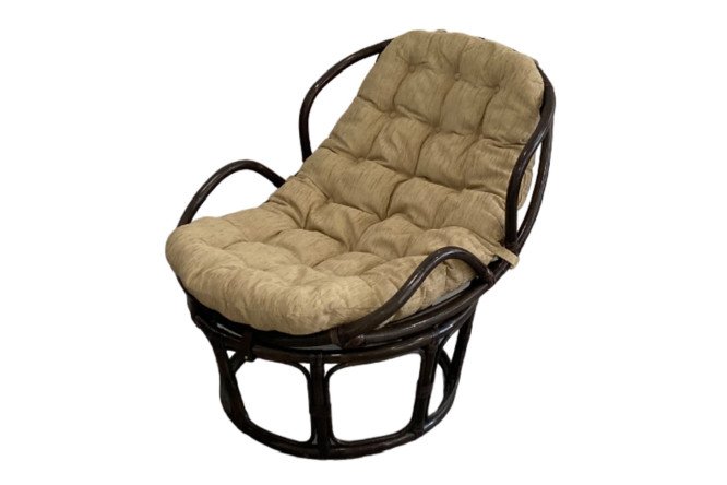 Изображение товара Кресло Chelsea тёмно-коричневый каркас с бежевыми элементами