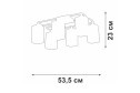 Люстра VITALUCE V3092 18 кв.м., 53.5x23x35 см, E27