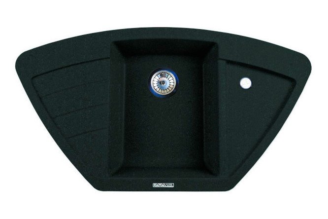 Изображение товара Мойка врезная с крылом LAVA A2.BAS из инженерного гранита 93х51х18 см