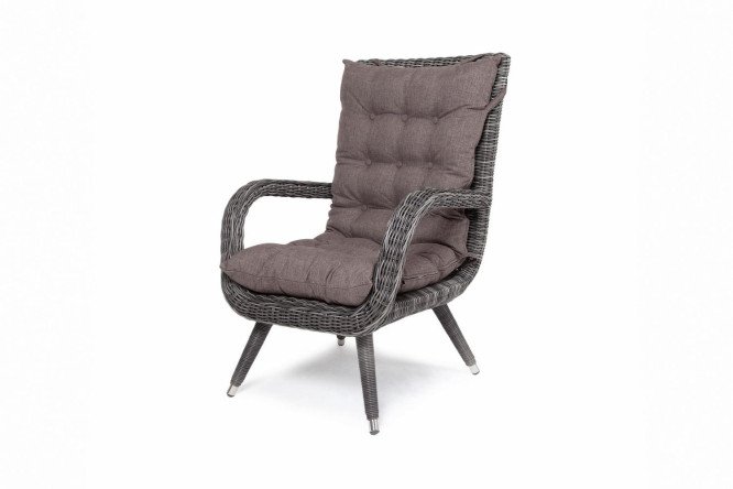 Изображение товара Кресло 4SiS Толедо цвет каркаса тёмно-серый, отделки графит