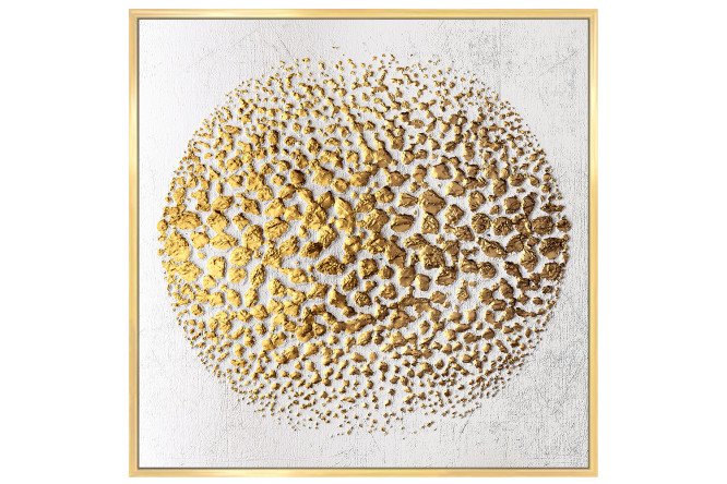 Изображение товара Репродукция в раме Золотая иллюзия 50x50 см из бумаги