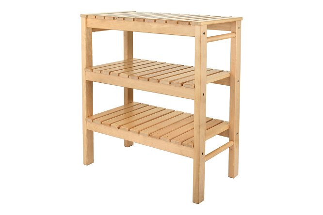 Изображение товара Обувница Nature 54х57.5х28 см из массива берёзы Натуральный цвет