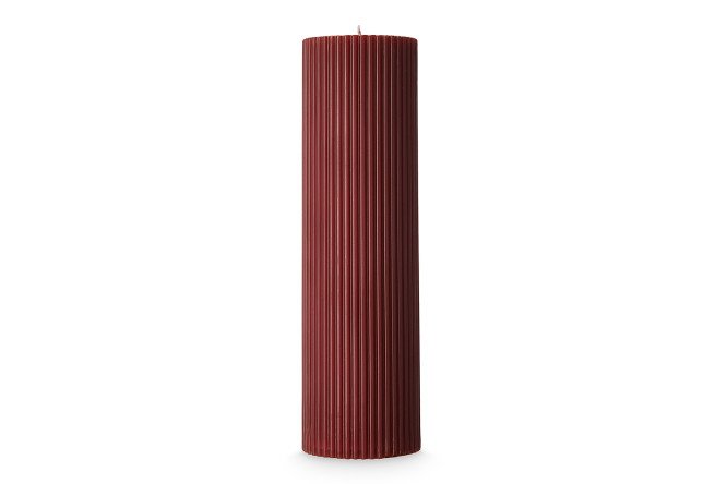Изображение товара Свеча HOFF Ribbed 20 см, 1 шт.