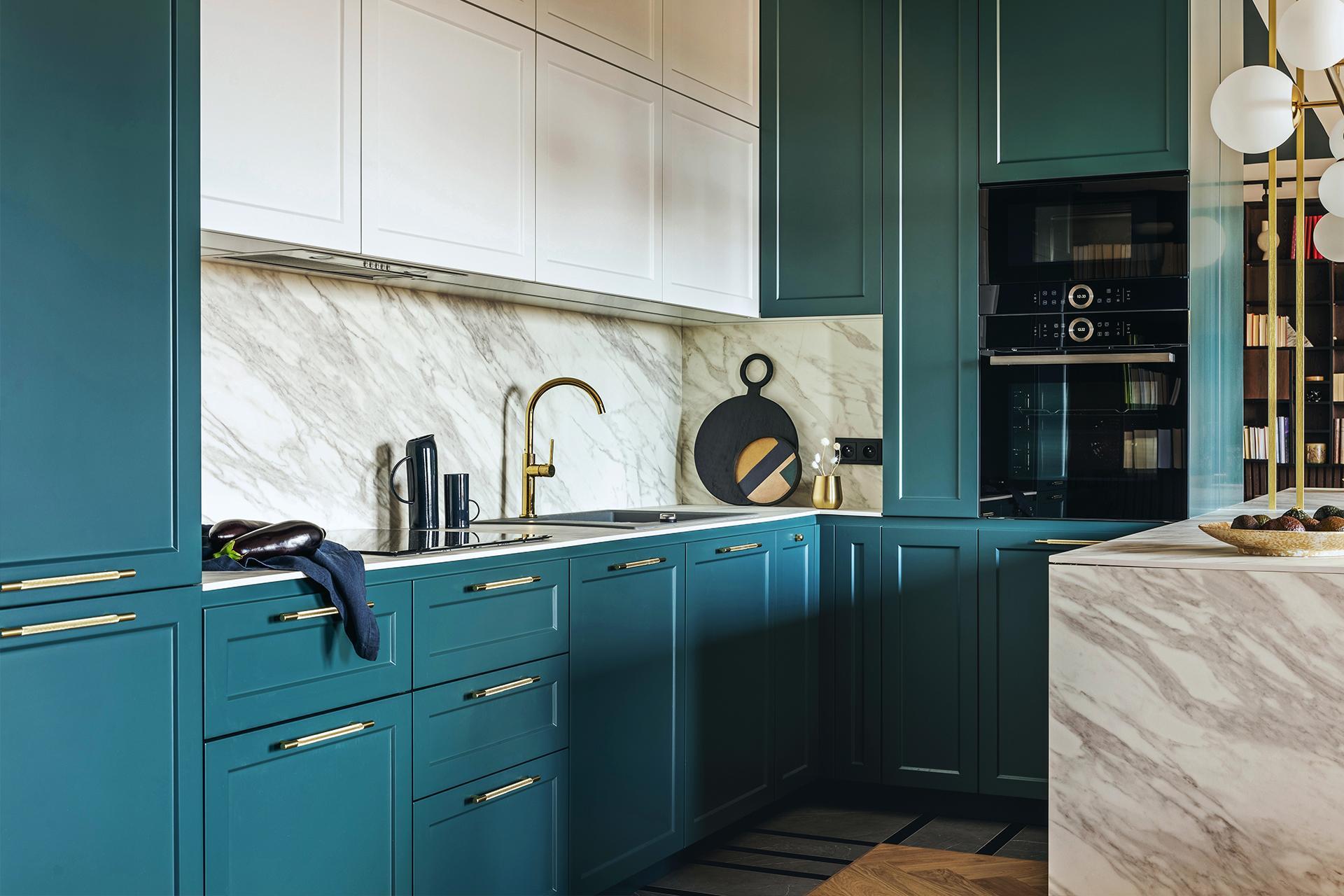 Кухня без верхних шкафов: фото дизайна реальных квартир
