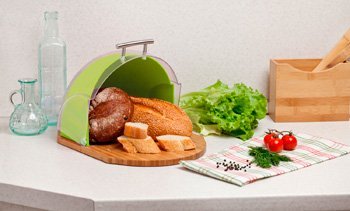 Хлебница с бамбуковой доской Berkraft Ronda