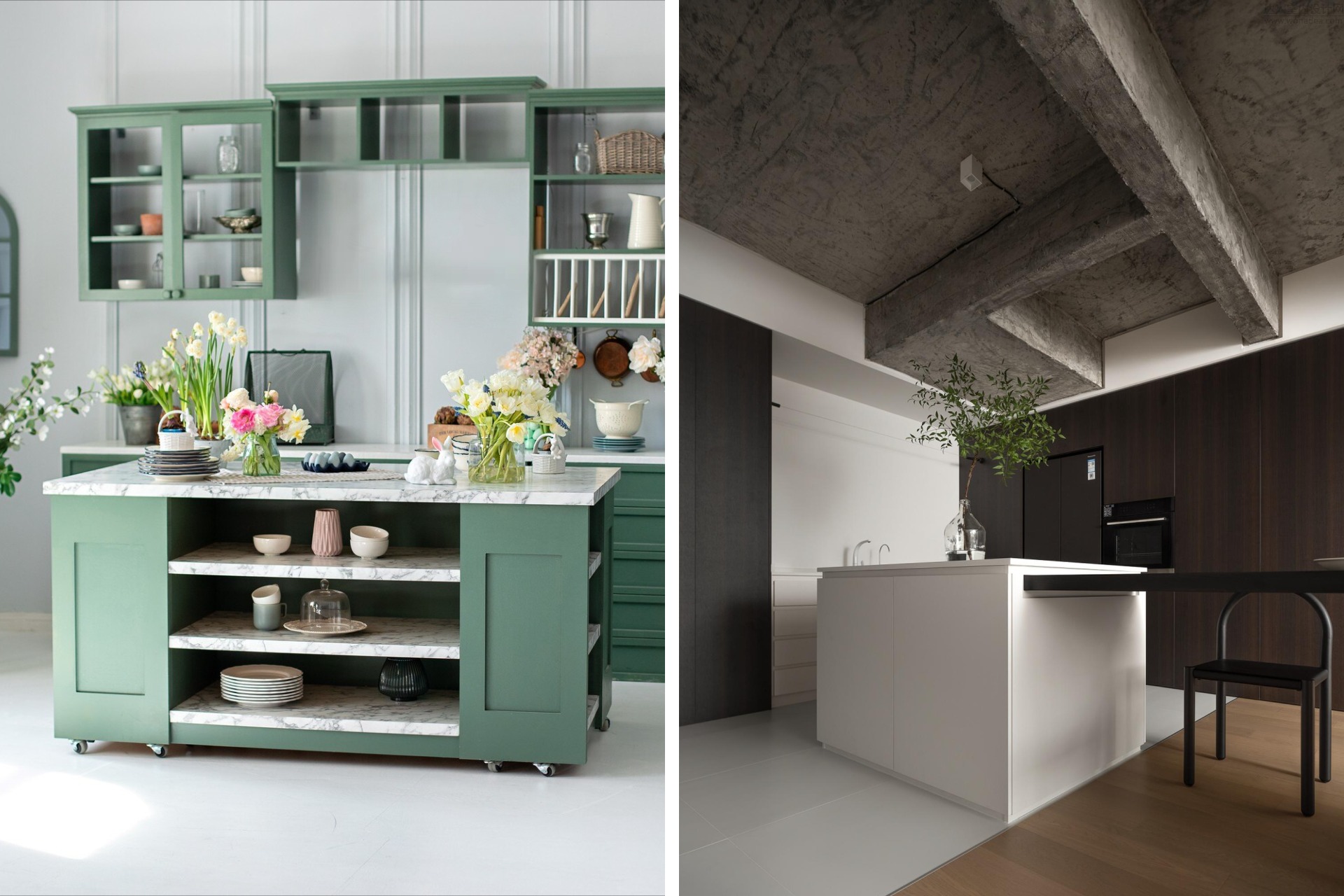 Пример организации пространства на маленькой кухне